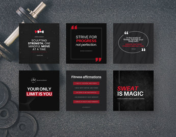Fitness Quotes Instagram Post Templates DigiPax