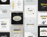Fitness Quotes Instagram Post Templates DigiPax