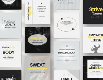 Fitness Quotes Instagram Post Templates DigiPax