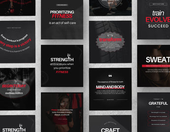 Fitness Quotes Instagram Post Templates DigiPax