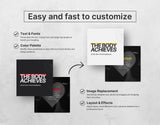 Fitness Quotes Instagram Post Templates DigiPax