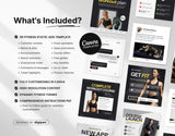 Fitness Coach Static Meta Ad Templates DigiPax