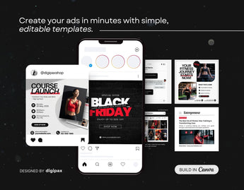 Fitness Coach Static Meta Ad Templates Red DigiPax