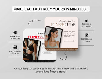 Fitness Coach Static Meta Ad Templates Red DigiPax