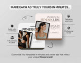 Fitness Coach Static Meta Ad Templates DigiPax