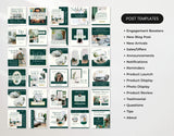 Home Decor Social Media Post Templates Bundle Kit Mockup DigiPax
