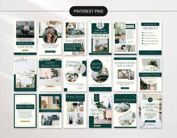 Home Decor Pinterest Pin Templates Mockup DigiPax