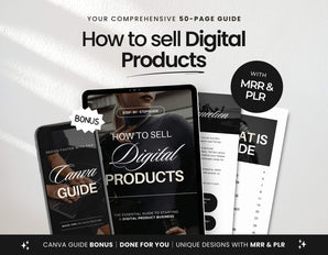 How to Sell Digital Products Guide with PLR & MRR DigiPax