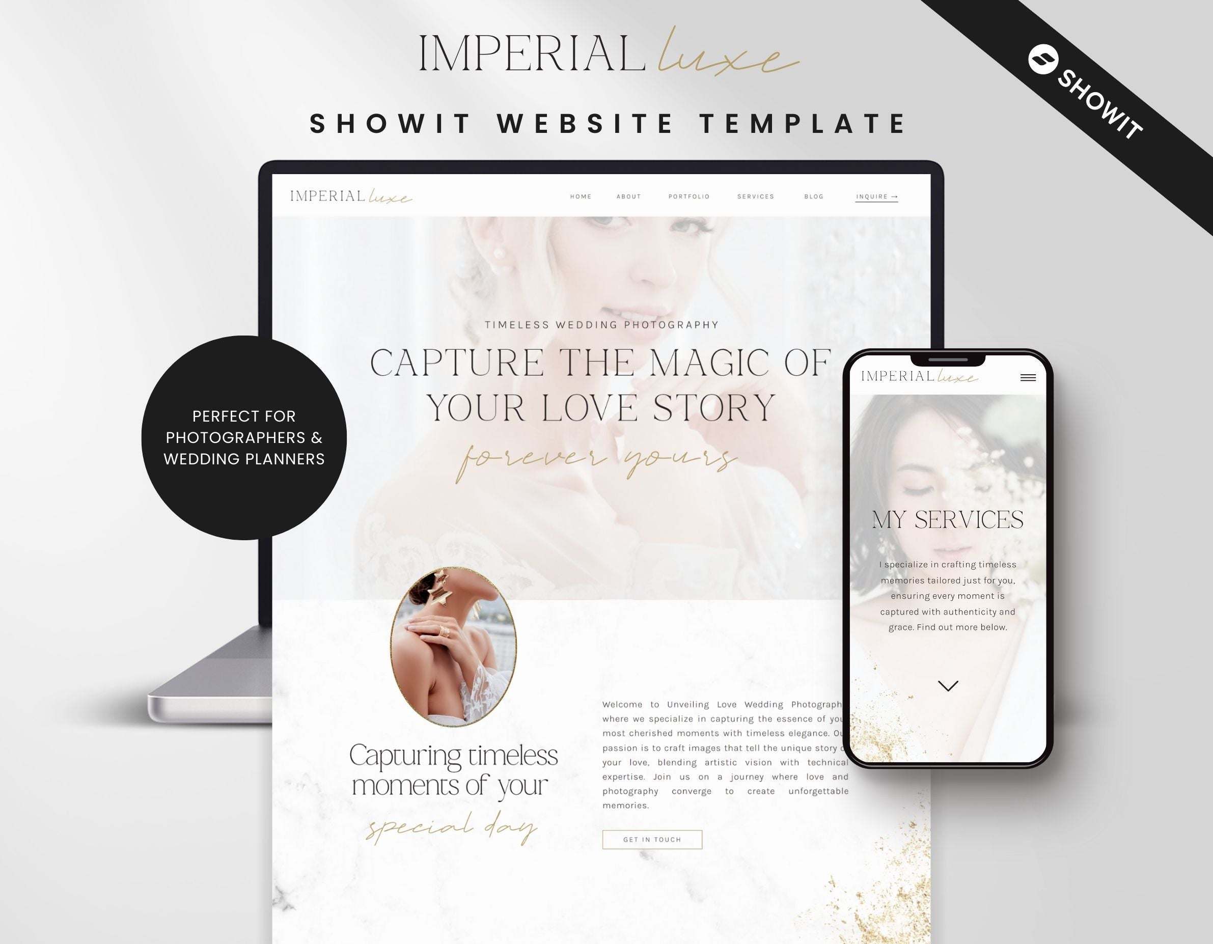 Showit Website Template Luxury Photography DigiPax