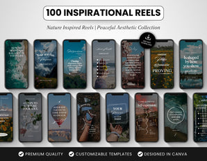 100 Inspirational Reels Templates Bundle Cover