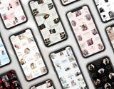 PLR MRR Instagram Puzzle Templates Bundle Phones Mockup DigiPax