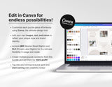 PLR MRR Instagram Puzzle Templates Bundle Edit in Canva Mockup DigiPax