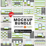 Instagram Templates Mockups Bundle Black Devices DigiPax