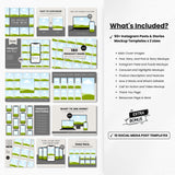 Instagram Templates Mockups Bundle Black Devices DigiPax