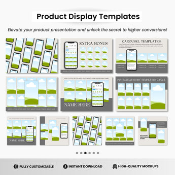 Instagram Templates Mockups Bundle Black Devices DigiPax