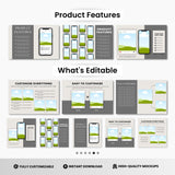 Instagram Templates Mockups Bundle Black Devices DigiPax