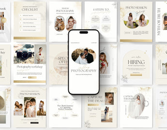 Luxury Photography Instagram Templates Bundle Kit Cover