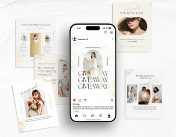 Luxury Photography Instagram Post Templates Mockup