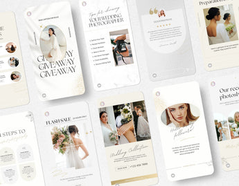 Luxury Photography Instagram Story Templates Mockup