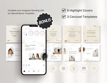 Luxury Photography Instagram Templates Bundle Kit DigiPax