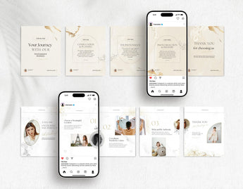 Luxury Photography Instagram Carousel Templates Mockup