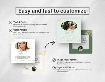 Luxury Photography Instagram Templates Bundle Kit DigiPax