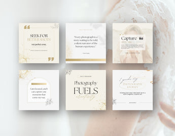 Luxury Photography Quotes Instagram Post Templates DigiPax
