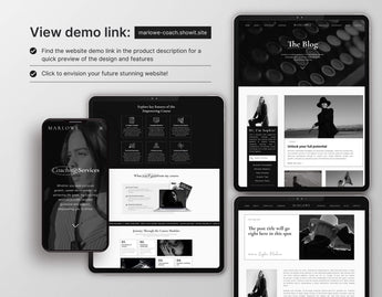 Showit Website Template for Coaches DigiPax