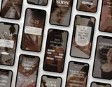 100 Melanin Instagram Reels Templates Bundle Phone Mockup