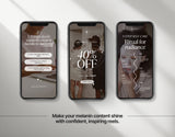 100 Melanin Instagram Reels Templates Bundle Mockup