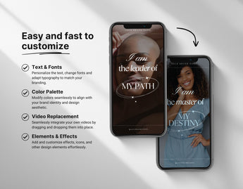 100 Melanin Instagram Reels Templates Bundle Easy to customize Mockup