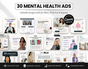 Mental Health Static Meta Ad Templates Cover