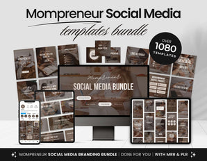 Mompreneur Social Media Templates Bundle with PLR & MRR DigiPax