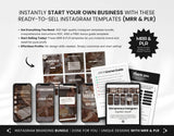 PLR MRR Mompreneur Faceless Instagram Templates Bundle DigiPax