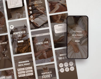 PLR MRR Mompreneur Faceless Instagram Templates Bundle DigiPax