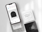 Motivational Quotes Instagram Post Templates phone posts mockup