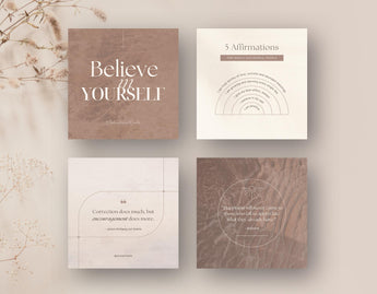 Motivational Quotes Instagram Post Templates Beige DigiPax