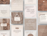 Motivational Quotes Instagram Post Templates Beige DigiPax