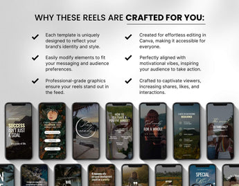 100 Motivational Reels Templates Bundle DigiPax