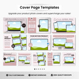 Notion Template Canva Mockups Bundle White Devices DigiPax