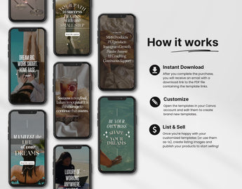 PLR MRR Instagram Faceless Reels Templates Bundle DigiPax