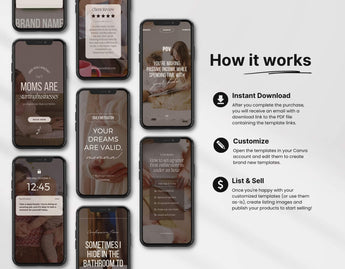PLR MRR Instagram Mompreneur Reels Templates Bundle DigiPax