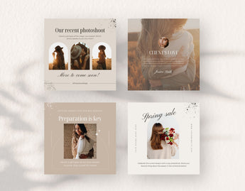 Photography Instagram Post Templates Aesthetic DigiPax