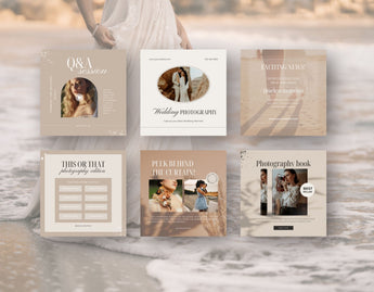 Photography Instagram Post Templates Aesthetic DigiPax