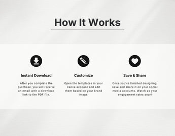 Photography Instagram Post Templates Aesthetic DigiPax