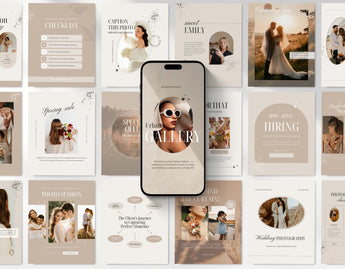 Photography Instagram Templates Bundle Aesthetic Cover