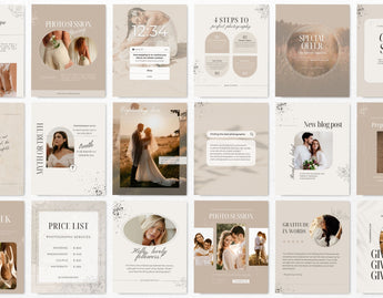 Photography Instagram Post Templates Aesthetic Mockup