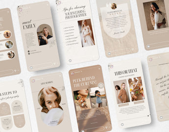 Photography Instagram Story Templates Aesthetic Mockup