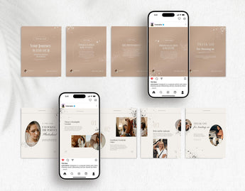 Photography Instagram Carousel Templates Aesthetic Mockup