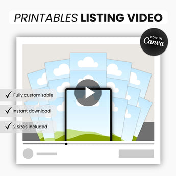 Etsy Printables Bundle Listing Video Template Black DigiPax